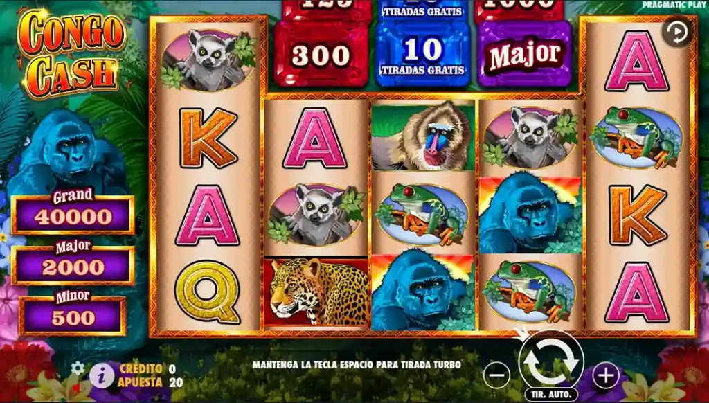 congo cash main screen